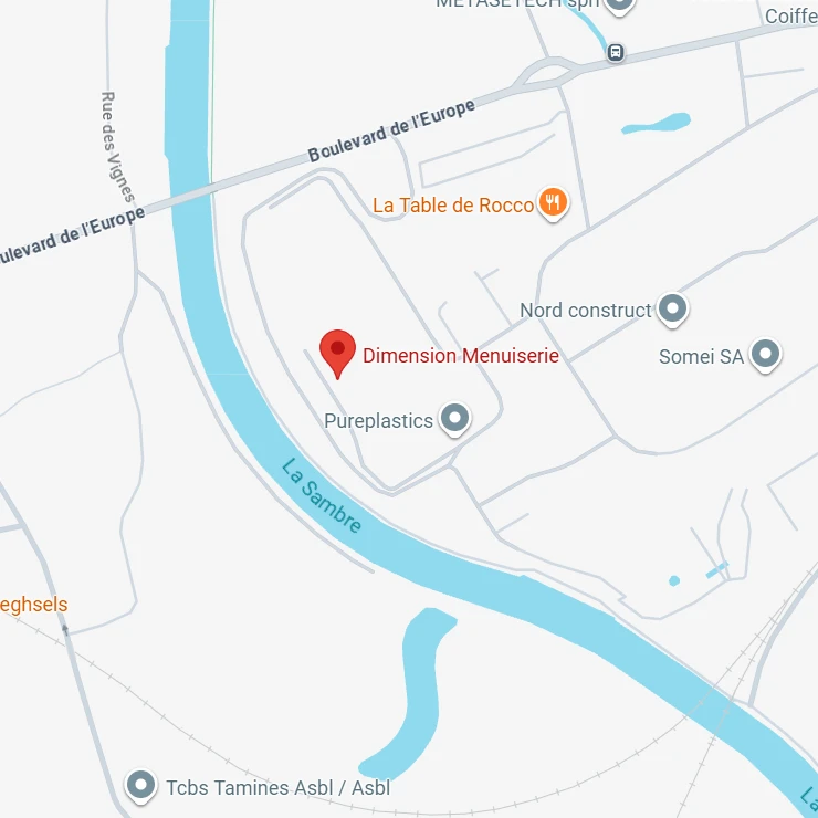 Carte Google Maps Dimension Menuiserie Sambreville